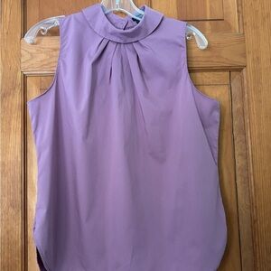 Classic Feminine Staple Anne Taylor Mauve Sleeveless Peter Pan Collar – Size M